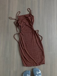 brown dress (sz med)