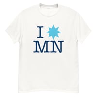 I [STAR] MN T-Shirt (White w/ Light Blue star)