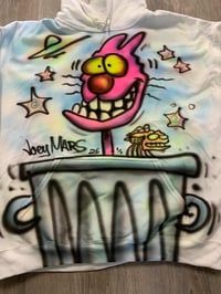 Image 2 of 1/1 Airbrush Hoodie on an XL White Hoodie