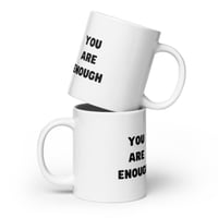 "You Are Enough" Inspirational Ceramic Mental Health 20oz Mug