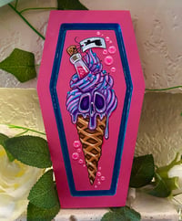 RTS Hand Painted Wood Panel- iScream Collection “Yzma”