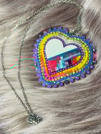 Image 3 of Cloud 9 Inlay Heart Necklace 