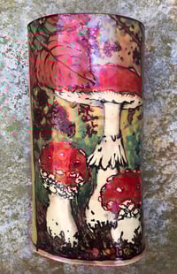 Image 1 of SECOND-“Fly agaric” reduction lustre vase 