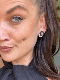 Náušnice Double Circle Mirror Mini