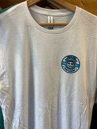 Image 2 of “Tillie Bar” Surf Whacks Tee-White/Blue