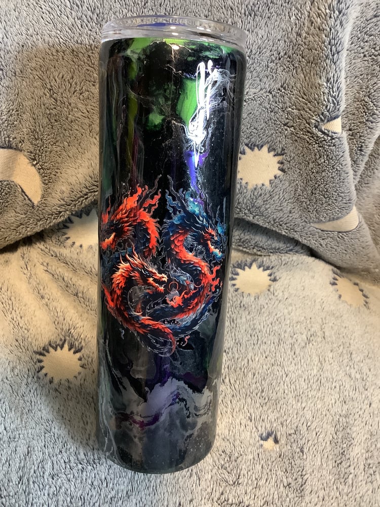 Image of 30oz Purple Silver Lightening