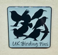 Image 2 of UK Birding Pins Logo Enamel Pin Badge