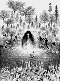 Zombie forest print 11x14”