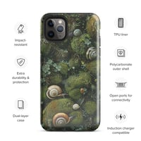 Image 6 of Flora and Fauna Goblincore Grunge Snails and Moss Tough Case for iPhone®