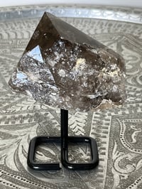 Image 16 of Smoky Quartz Natural Point With Rainbows On Stand #2650