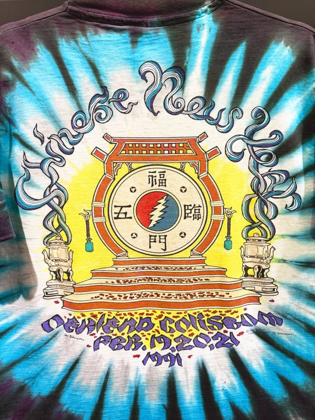 Grateful Dead 1991 Chinese New Year T-Shirt - Size L
