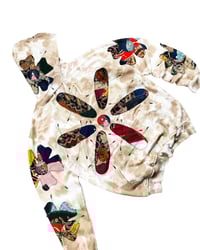 Image 5 of Re-worked 1 of 1 Batik Patchwork Sunburst Hoodie Size L