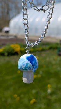 Image 1 of Melting Mother Earth Mushroom Pendant 