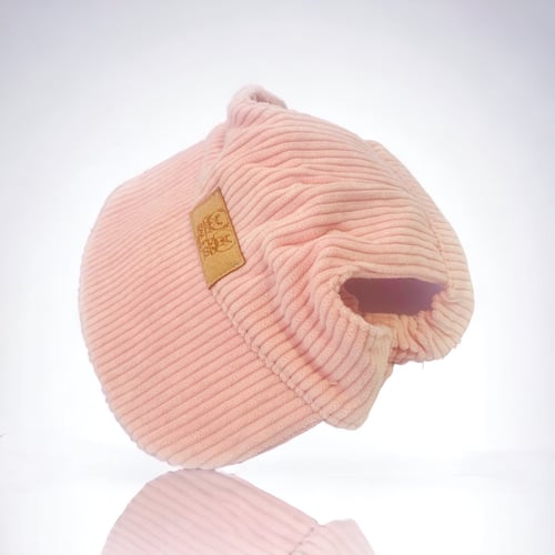 Image of Baby Pink Corduroy Pet Hat