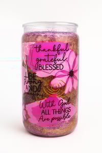 Image 4 of "God Is Good" Insulated Tumbler with Custom Lid