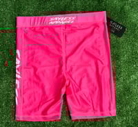 Image 3 of Sayless Biker Shorts (Pink&White)