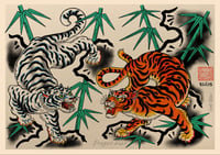 Scott Ellis PRINT - Tigers flash