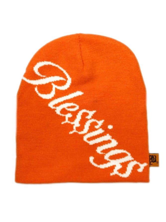 Image of BLE$$ING$®️ ORNG SKULL CAP