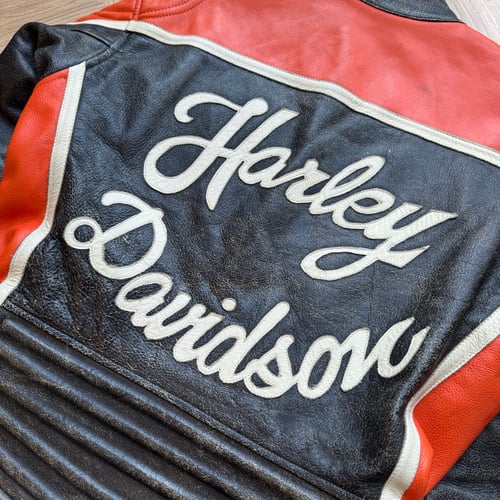 Image of Bok Brothers Harley Davidson Biker Jacket, Size Medium