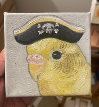 Image 2 of pirate hat birb