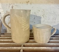 Image 1 of Large Fern Jug - washed oak