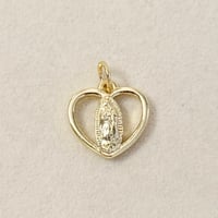 Virgin Mary Heart Charm