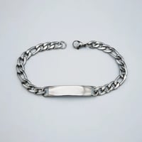 Image 1 of The Figaro Link | Silver Chain Bracelet