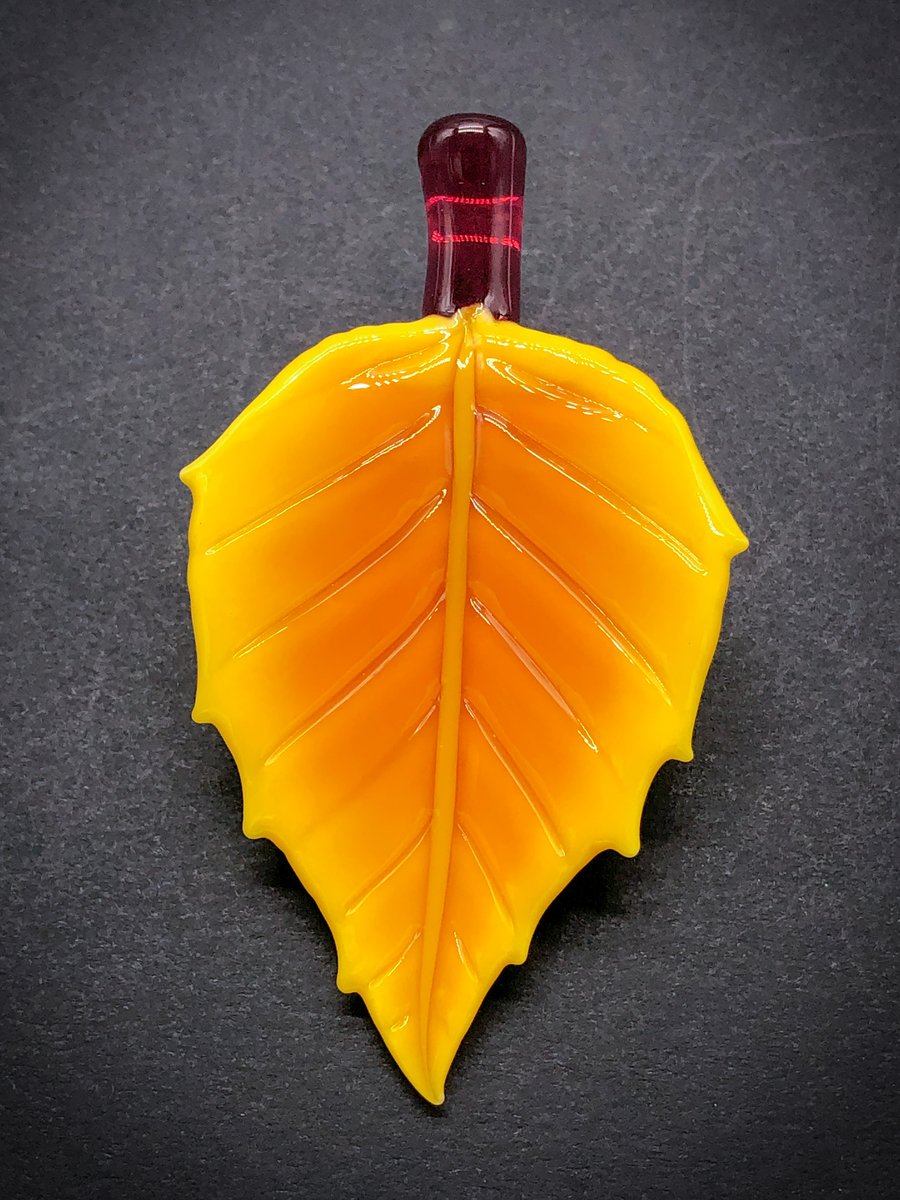 Image of Pink Lemonade Leaf Pendant