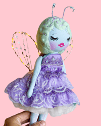 Image 3 of Lavender Light Up Fairy Doll