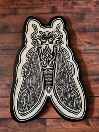 Image 2 of Cicada Woodcut 