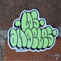 LA THROWUP’ GREEN (STICKER)