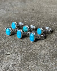 Image 1 of Stamped Turquoise Rings