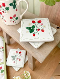 Image 1 of The Strawberry Garden Coasters ( Set of 4 )