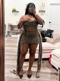 Image 2 of Bailey Fringe Mini Skirt