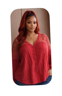 Image 5 of New  Sz 24 Lane Bryant top #803*