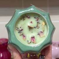 Image 2 of rainwater aloe scented cactus candle