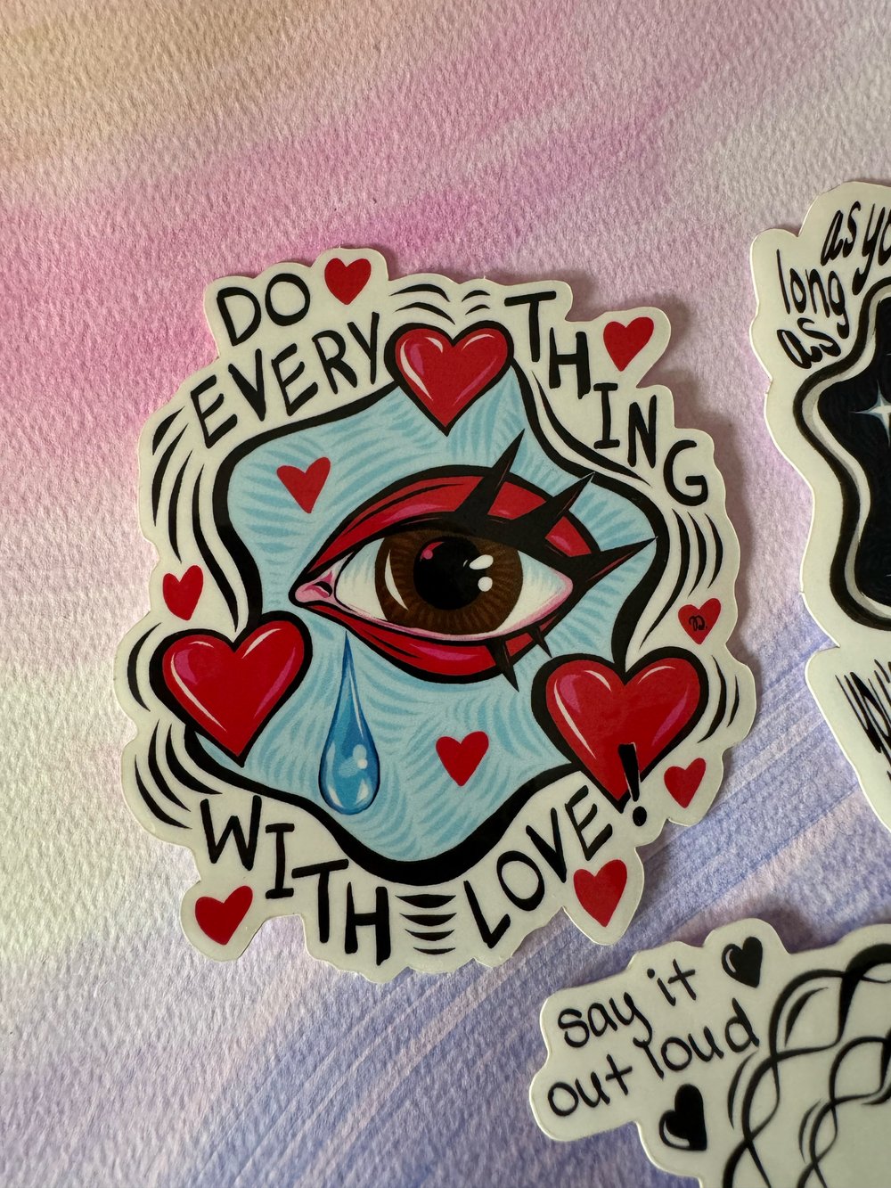 Love and Light Sticker Trio