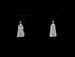 Image of Silver Fancy Purse Pierced Earrings 