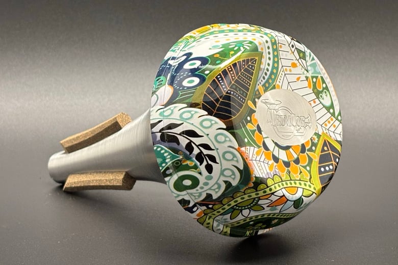 Image of DocOuflage Aluminum Straight - Green Paisley