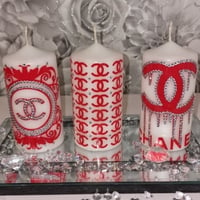 Image 3 of RED FASHION CANDLE SET