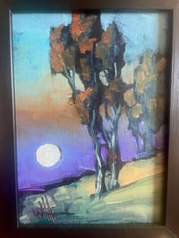 Image 3 of Impressionist Oil Miniature Landscape 