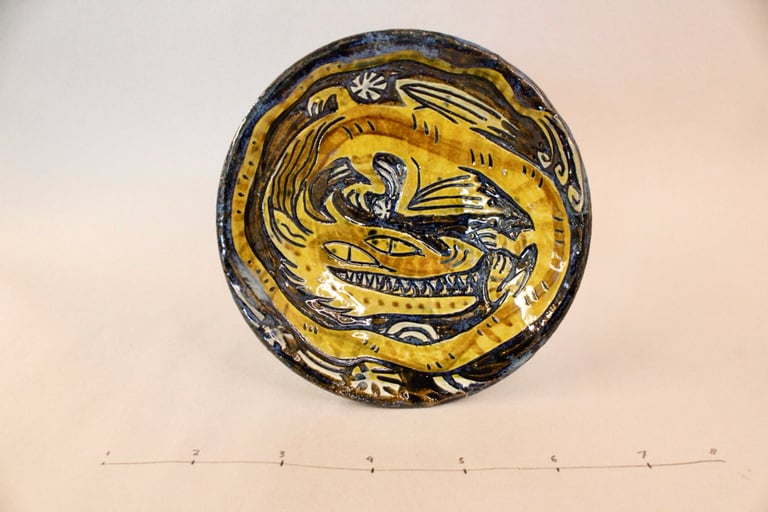Yellow dragon saucer