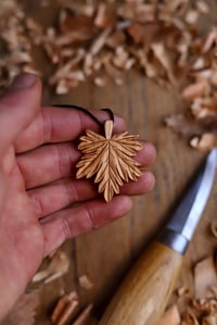 Image 9 of Maple Leaf- Pendant Necklace 