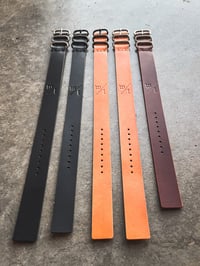 Image 1 of Custom Leather Zulu Watch Strap 