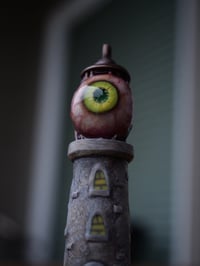 Image 11 of Commission- Ocular Lighthouse, bag/purse charm, small sculpture