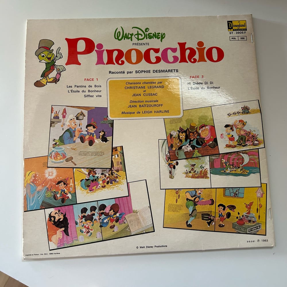 Image of 33T LIVRE DISNEY (PINOCCHIO)