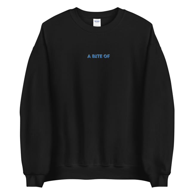 A Bite Of Embroidered Sweatshirt