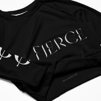 Image 6 of BE FIERCE Black Recycled Long-Sleeve Crop Top