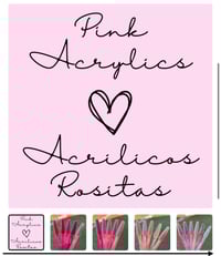 Image 1 of 💕PINK Acrylics/Acrilicos ROSITAS💕