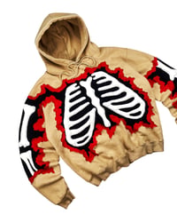 Image 4 of Reworked Cracky 3D Bones Hoodie Size L